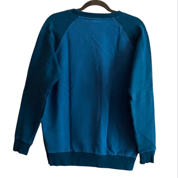 Knowledge Cotton Apparel Navy Blue Pullover 100% Cotton Sweater Size Large - Picture 4 of 7